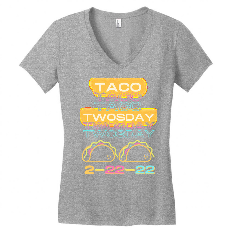 Taco Tuesday T  Shirt Taco Twos Day Tuesday, Unique Date T  Shirt Women's V-Neck T-Shirt by christiansenmarlene | Artistshot