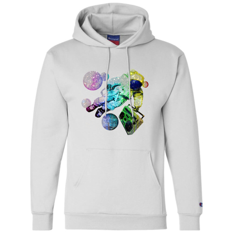 Boombox Spaceman Champion Hoodie | Artistshot