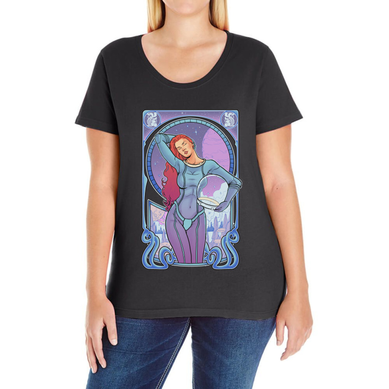 Cosmic Nouveau Ladies Curvy T-Shirt by joyo bobs | Artistshot