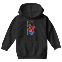 Cyborg Robot Heart Vaporwave Futuristic Cyberpunk Clothing Youth Hoodie | Artistshot