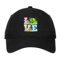 Easter Egg Hunt Love Triceratops Dinosaur Easter Sunday Adjustable Cap | Artistshot