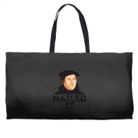 Martin Luther Nailed It 500th Reformation Day Protestant Pullover Hood Weekender Totes | Artistshot