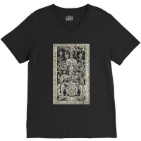 King Pakal's Spaceship, Mayan Time Traveler Ancient Carving V-neck Tee | Artistshot