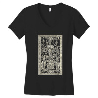 King Pakal's Spaceship, Mayan Time Traveler Ancient Carving Women's V-neck T-shirt | Artistshot