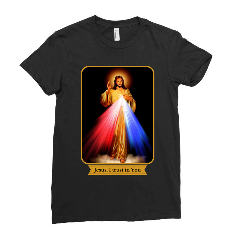 Divine Mercy Jesus I Trust In You Catholic Long Sleeve Ladies Fitted T-Shirt by VincentKirizaChiriminami | Artistshot