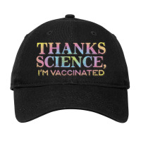 Thank Science, I'm Vaccinated Adjustable Cap | Artistshot