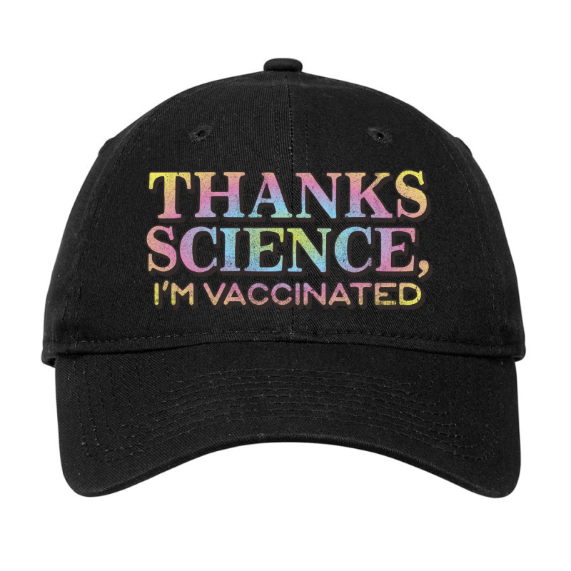 Thank Science, I'm Vaccinated Adjustable Cap by kakung | Artistshot