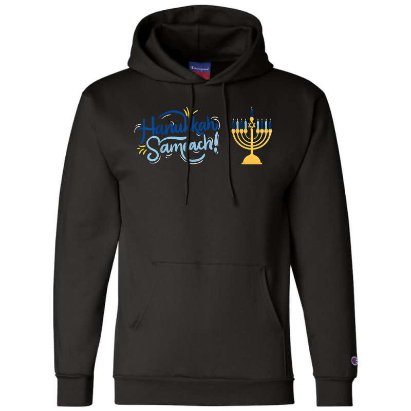 Retro Hanukkah Sameach Jewish Holiday Family Matching T Shirt Champion Hoodie | Artistshot