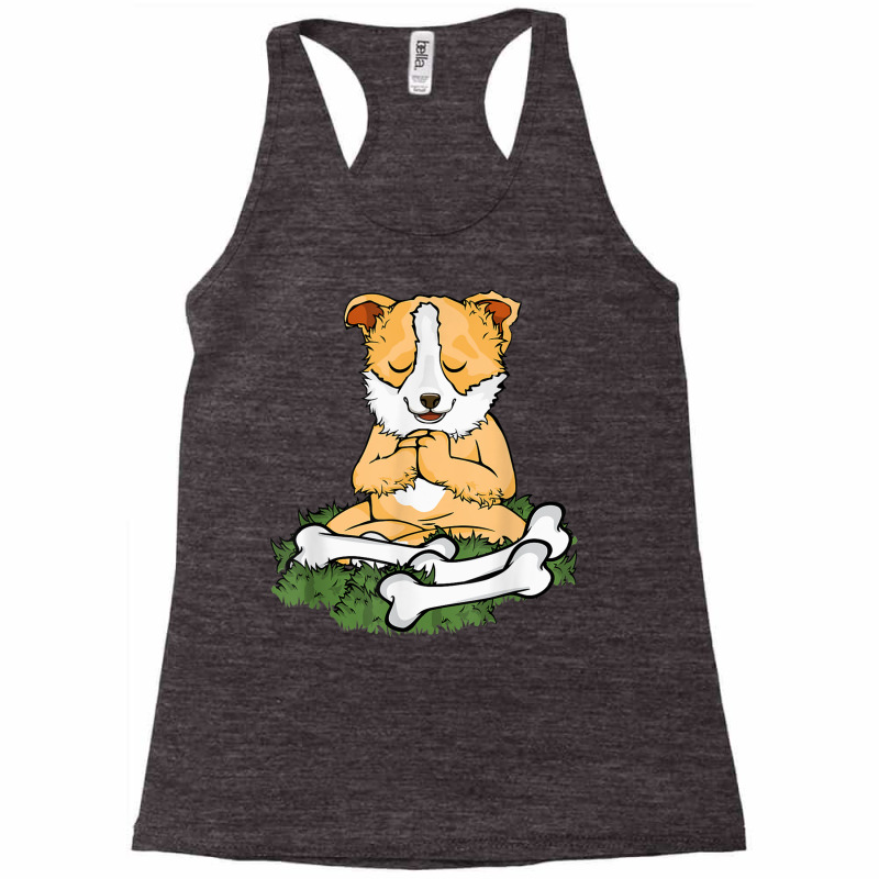 Meditating Dog Lover Yoga Women Corgi Dog Meditation T Shirt Racerback Tank by nasson | Artistshot