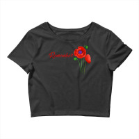 Veterans Day Gift Flanders Field The Red Poppy Remember Crop Top | Artistshot