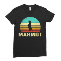 Vintage Marmot Sunset Ladies Fitted T-shirt | Artistshot