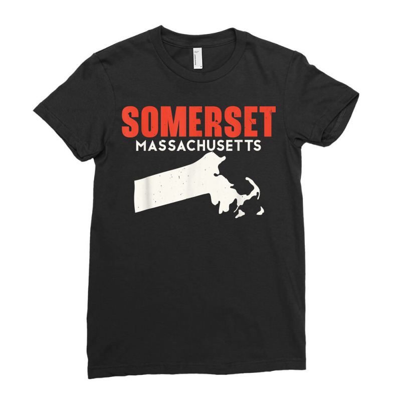 Somerset Massachusett Usa State America Travel Bay Stater T Shirt Ladies Fitted T-Shirt by halexvvchukle | Artistshot