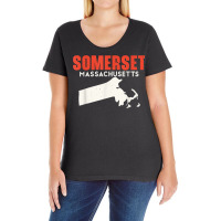 Somerset Massachusett Usa State America Travel Bay Stater T Shirt Ladies Curvy T-shirt | Artistshot