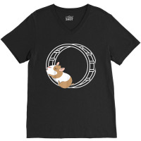 Hamster Wheel Hammy Owner Fluffy Rodent Pet Lover T Shirt V-neck Tee | Artistshot