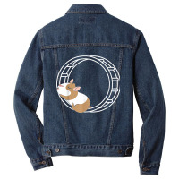 Hamster Wheel Hammy Owner Fluffy Rodent Pet Lover T Shirt Men Denim Jacket | Artistshot