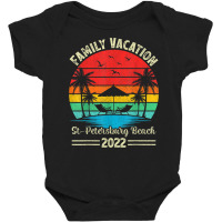 Vintage Family Vacation 2022 Florida St. Petersburg Beach T Shirt Baby Bodysuit | Artistshot