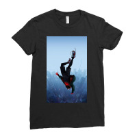 Miles Morales Jump Ladies Fitted T-shirt | Artistshot