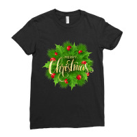 Merry Christmas Ladies Fitted T-shirt | Artistshot