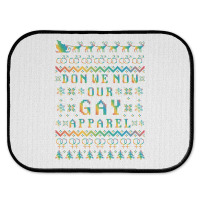 Don We Now Our Gay Apparel Lgbt Ugly Christmas Sweater   Hol Rear Car Mat | Artistshot