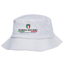 European Champions 2021 Italia flag Forza Azzurri Bucket Hat | Artistshot