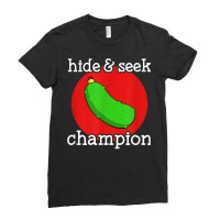 Christmas Pickle Hide And Seek Champion T Shirt Ladies Fitted T-shirt | Artistshot