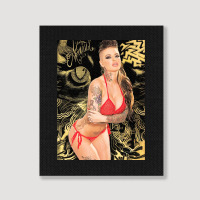 Christy Mack - Hot Tipping Point - Pop Art Pornstars By Mr Bluprint  P Portrait Canvas Print | Artistshot