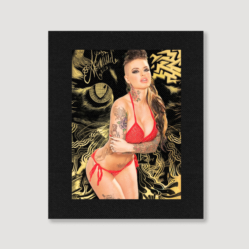 Christy Mack - Hot Tipping Point - Pop Art Pornstars By Mr Bluprint  P Portrait Canvas Print | Artistshot