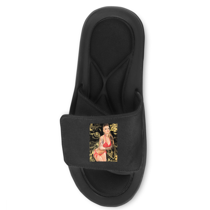 Christy Mack - Hot Tipping Point - Pop Art Pornstars By Mr Bluprint  P Slide Sandal | Artistshot