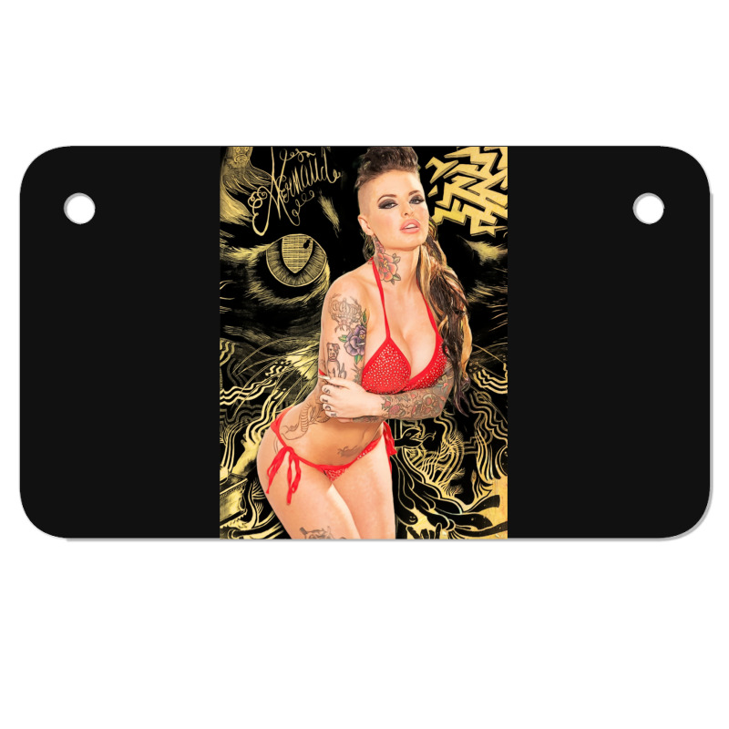 Christy Mack - Hot Tipping Point - Pop Art Pornstars By Mr Bluprint  P Motorcycle License Plate | Artistshot