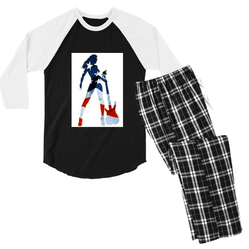 American Woman Men's 3/4 Sleeve Pajama Set by LouisPlumley | Artistshot