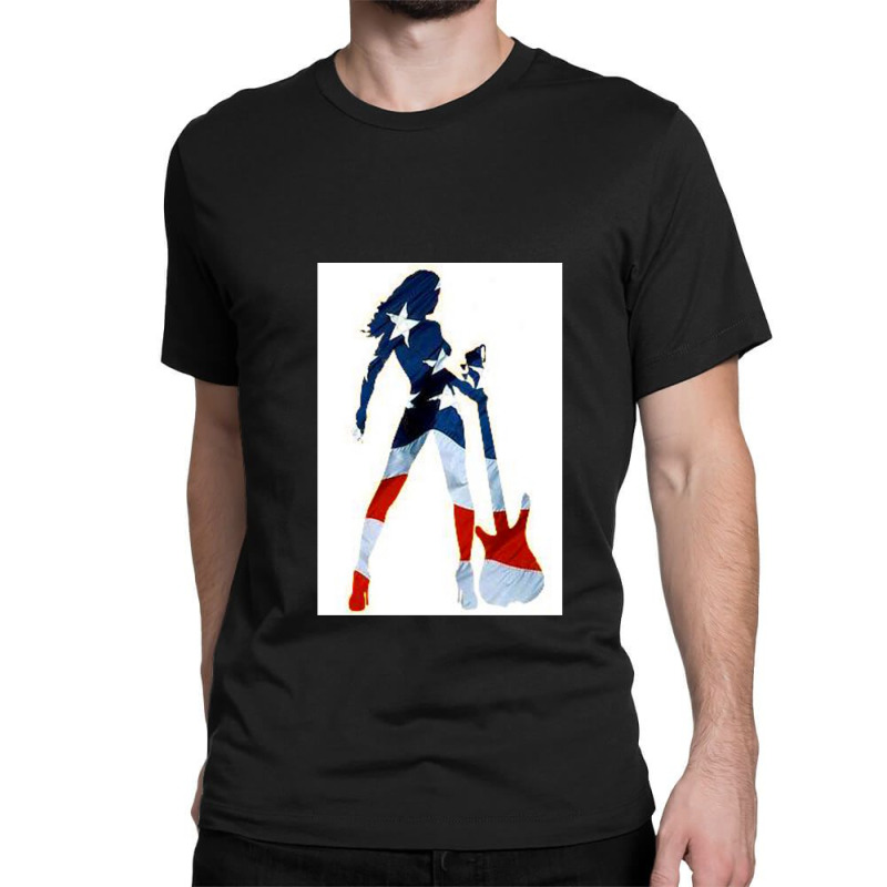 American Woman Classic T-shirt by LouisPlumley | Artistshot