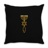 Messianic Judaism Cross Star Of David Jewish Throw Pillow | Artistshot