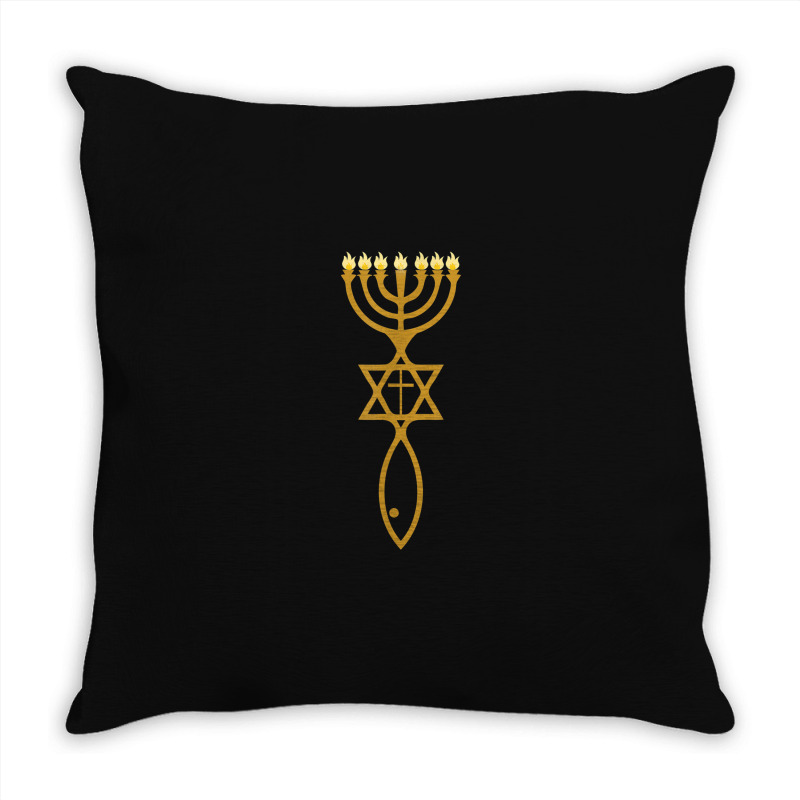 Messianic Judaism Cross Star Of David Jewish Throw Pillow | Artistshot