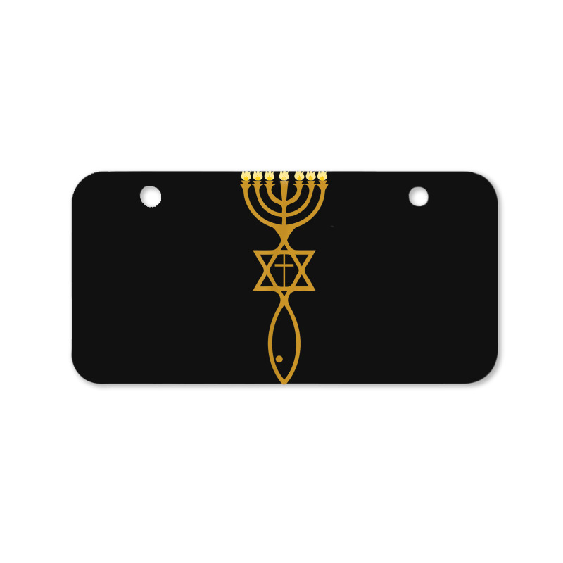 Messianic Judaism Cross Star Of David Jewish Bicycle License Plate | Artistshot