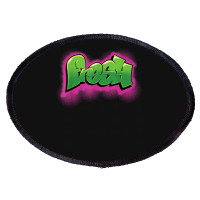 Fresh 90s Hiphop Graffiti Oval Patch | Artistshot