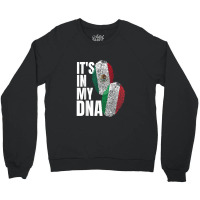 Mexican Italian Dna Heritage Nationality Flag Crewneck Sweatshirt | Artistshot