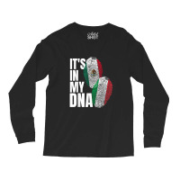 Mexican Italian Dna Heritage Nationality Flag Long Sleeve Shirts | Artistshot