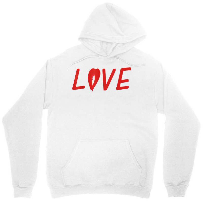 Love And Heart Design Happy Valentine’s Day Red Heart Love T Shirt Unisex Hoodie | Artistshot