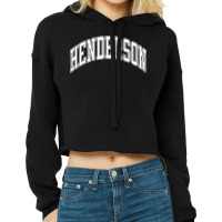 Henderson Nevada Nv Varsity Style White Text T Shirt Cropped Hoodie | Artistshot