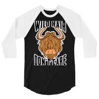 Highland Cow Breeder Scottish Cattle Hairy Cow Farmer T Shirt 3/4 Sleeve Shirt | Artistshot