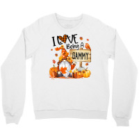 I Love Being Gammy Cute Gnome Pumpkin Thanksgiving T Shirt Crewneck Sweatshirt | Artistshot