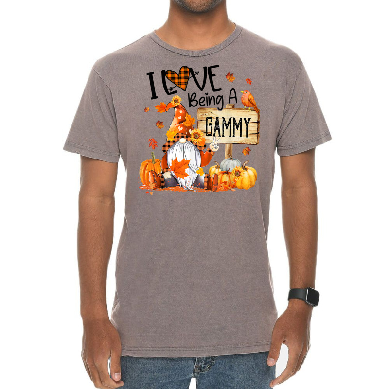 I Love Being Gammy Cute Gnome Pumpkin Thanksgiving T Shirt Vintage T-shirt | Artistshot