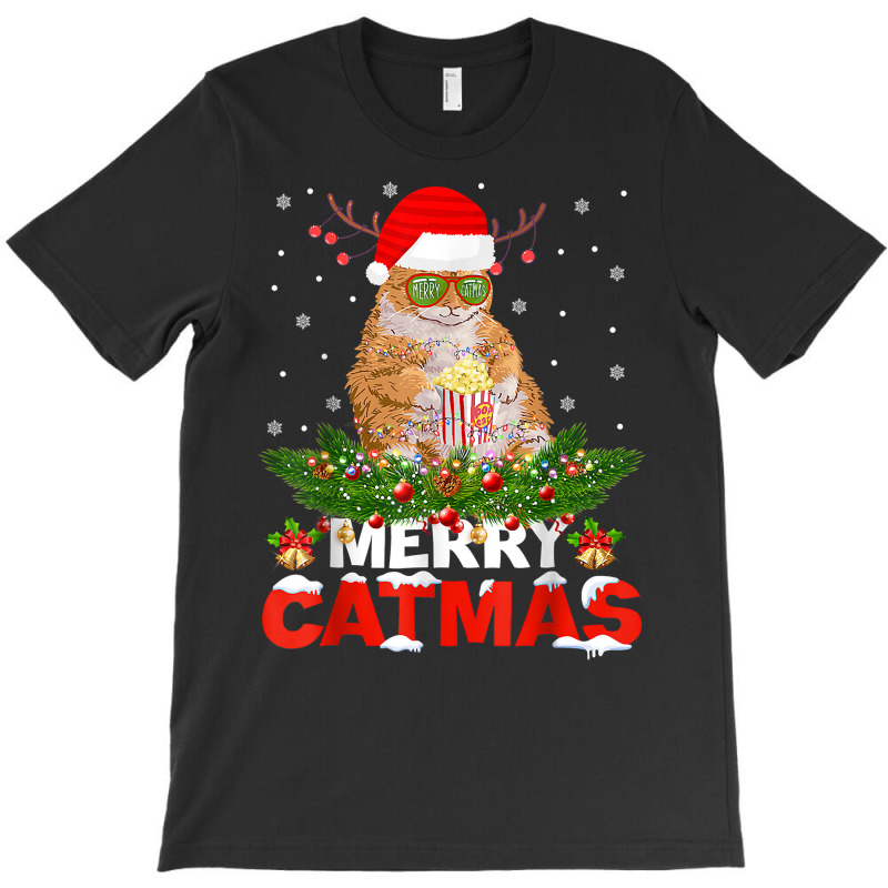 Merry Catmas Cat Christmas Pajamas X Mas Ugly Sweater Womens T Shirt T-shirt | Artistshot