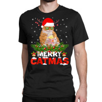 Merry Catmas Cat Christmas Pajamas X Mas Ugly Sweater Womens T Shirt Classic T-shirt | Artistshot