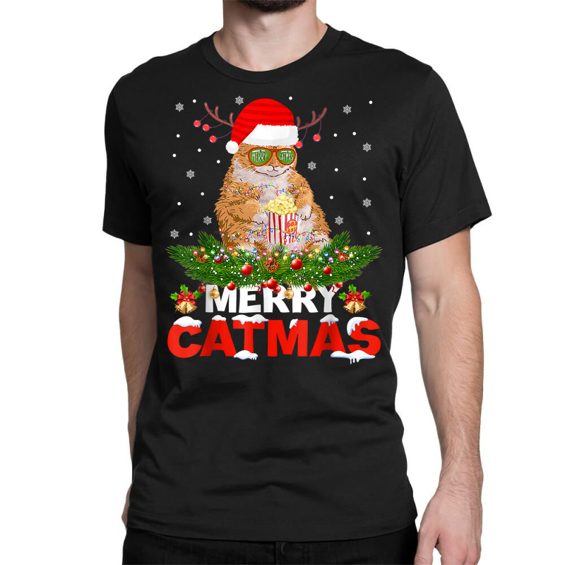 Merry Catmas Cat Christmas Pajamas X Mas Ugly Sweater Womens T Shirt Classic T-shirt | Artistshot