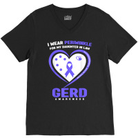 I Wear Periwinkle For My Daughter In Law Gerd Awareness T Shirt V-neck Tee | Artistshot