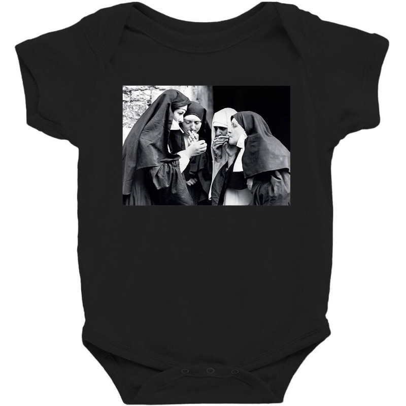 Funny Nuns Smoking Fun Vintage Female Leisure Baby Bodysuit by VincentKirizaChiriminami | Artistshot