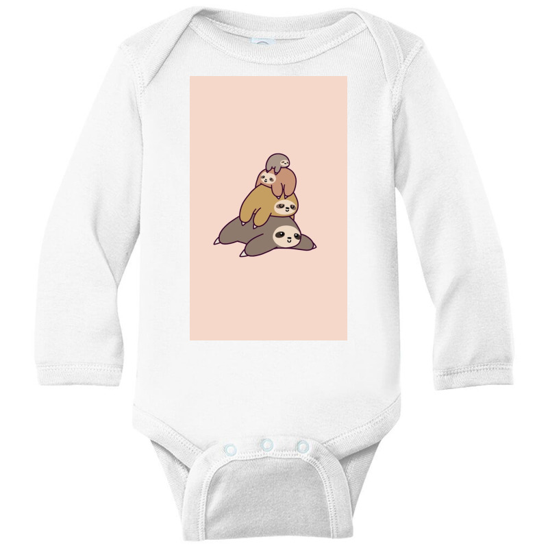 Sloth Stack Case & Skin For Long Sleeve Baby Bodysuit | Artistshot