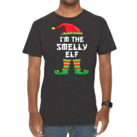 I'm The Smelly Elf Funny Matching Christmas Elf Costume T Shirt Vintage T-shirt | Artistshot