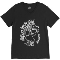 Half A Heart Twice The Fight V-neck Tee | Artistshot